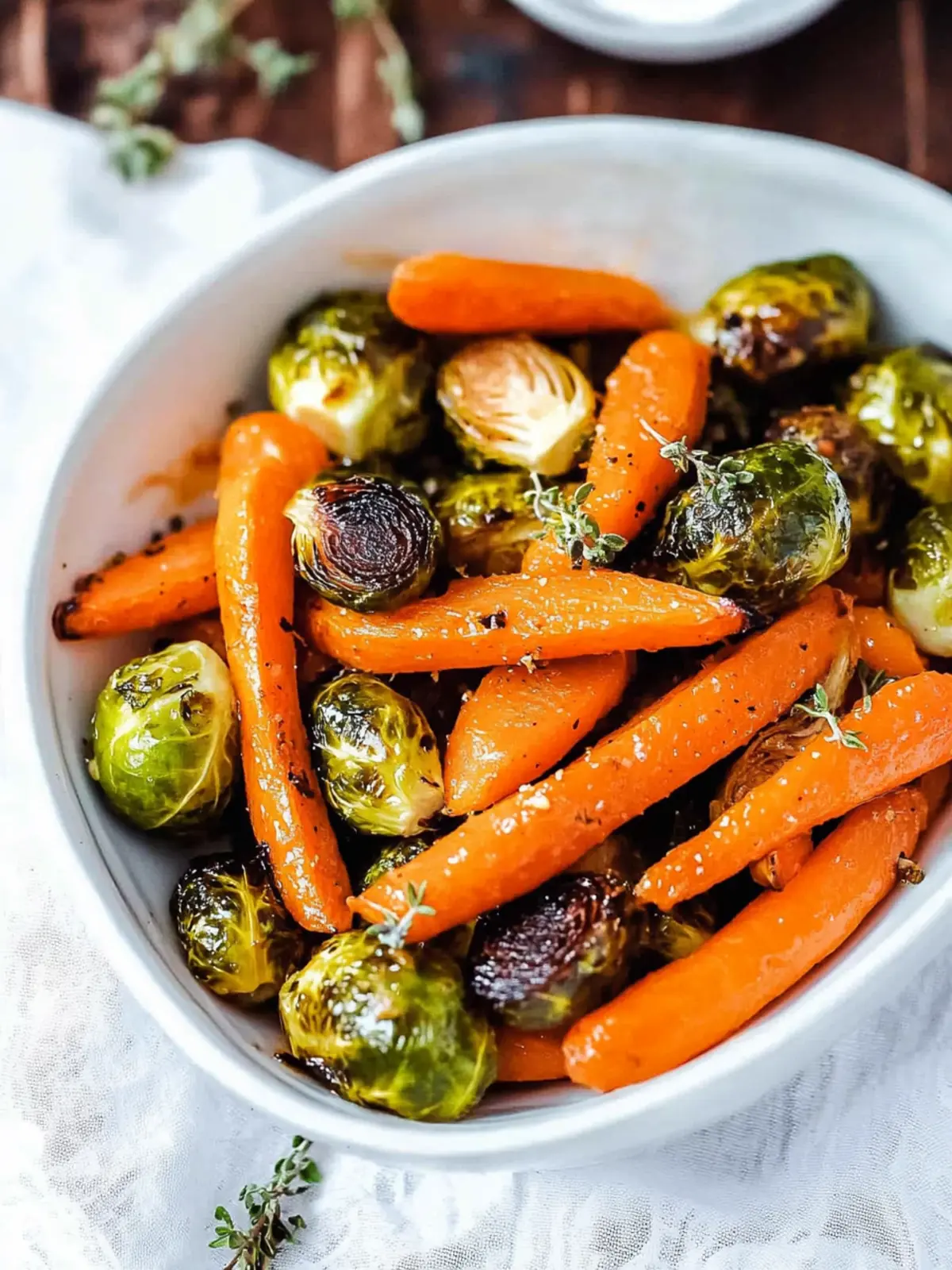Maple Roasted Brussels Sprouts and Carrots to Celebrate Fall Flavors 4 Maple Roasted Brussels Sprouts and Carrots