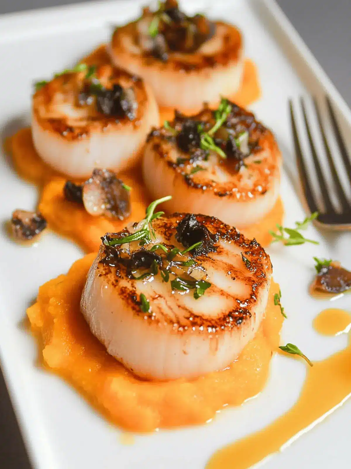 Seared Scallops with Butternut Squash Purée for Cozy Nights 2 Seared Scallops with Butternut Squash Purée