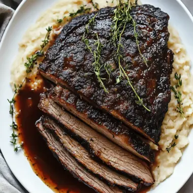 Savory Red Wine Braised Brisket with Creamy Herb Grits 10 Savory Red Wine Braised Brisket