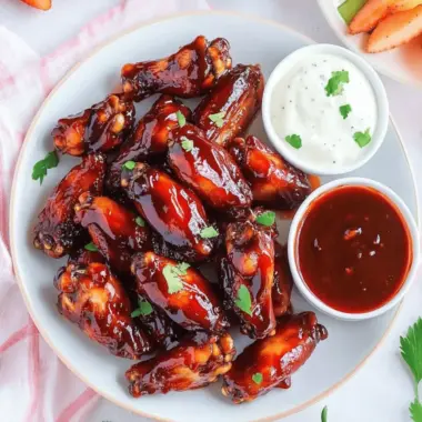 Sweet and Spicy Strawberry Barbecue Hot Wings Recipe 9 Strawberry Barbecue Hot Wings