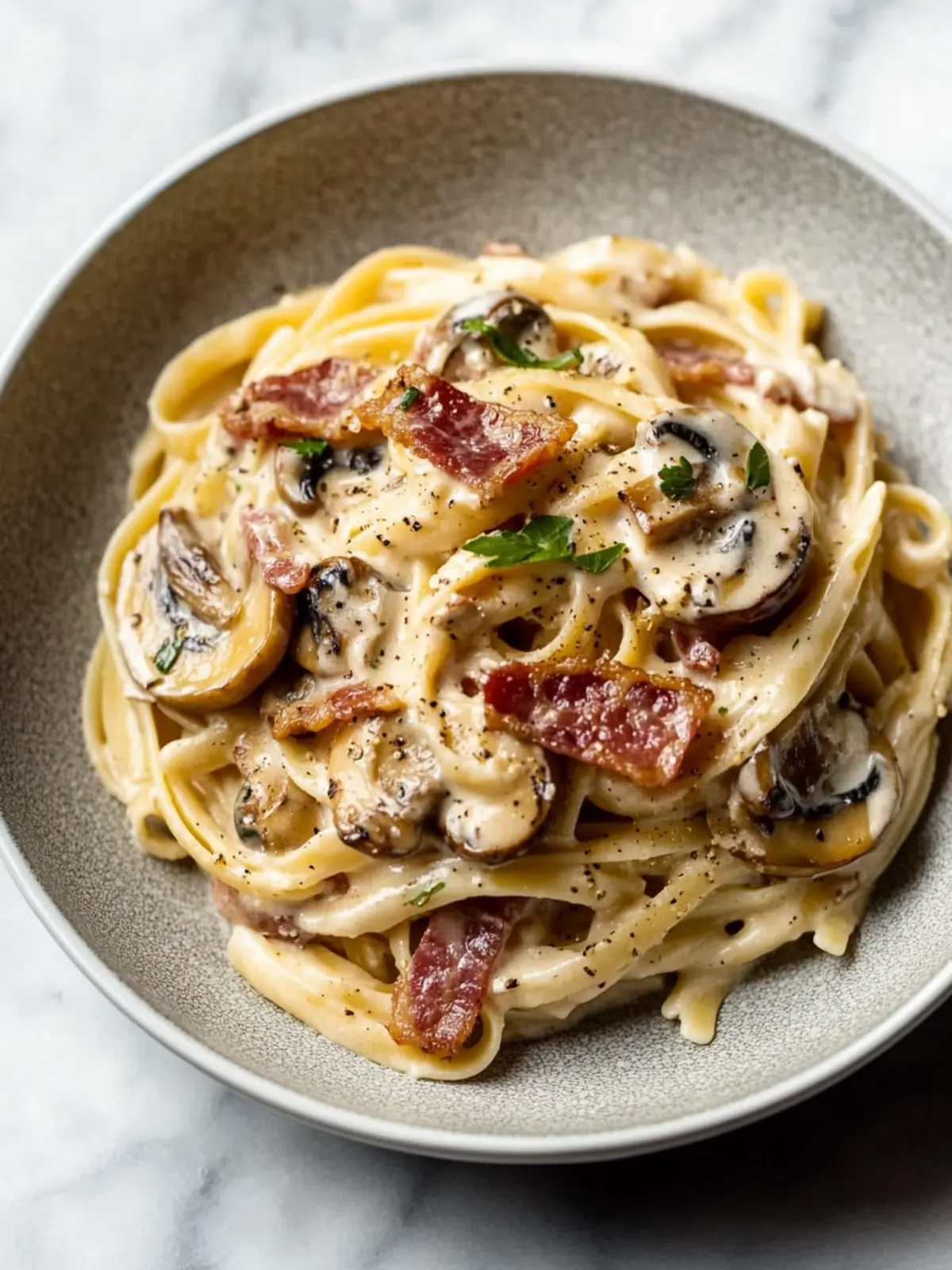 Creamy Bacon and Mushroom Pasta for Cozy Nights In 4 Creamy Bacon and Mushroom Pasta