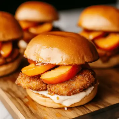 Peach Fried Chicken Sandwich with a Southern Twist 9 Peach Fried Chicken Sandwich