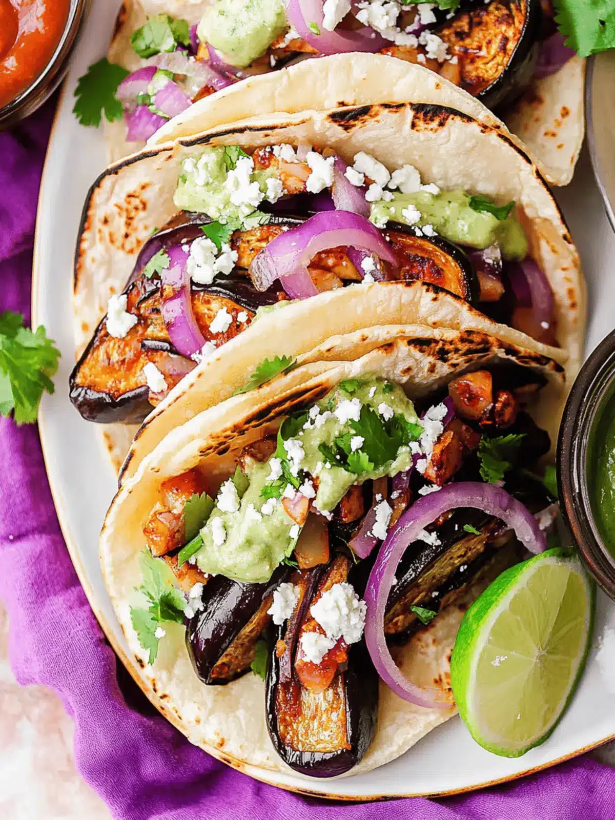 Delicious Air Fryer Eggplant Tacos for a Fresh Twist 2 Air Fryer Eggplant Tacos