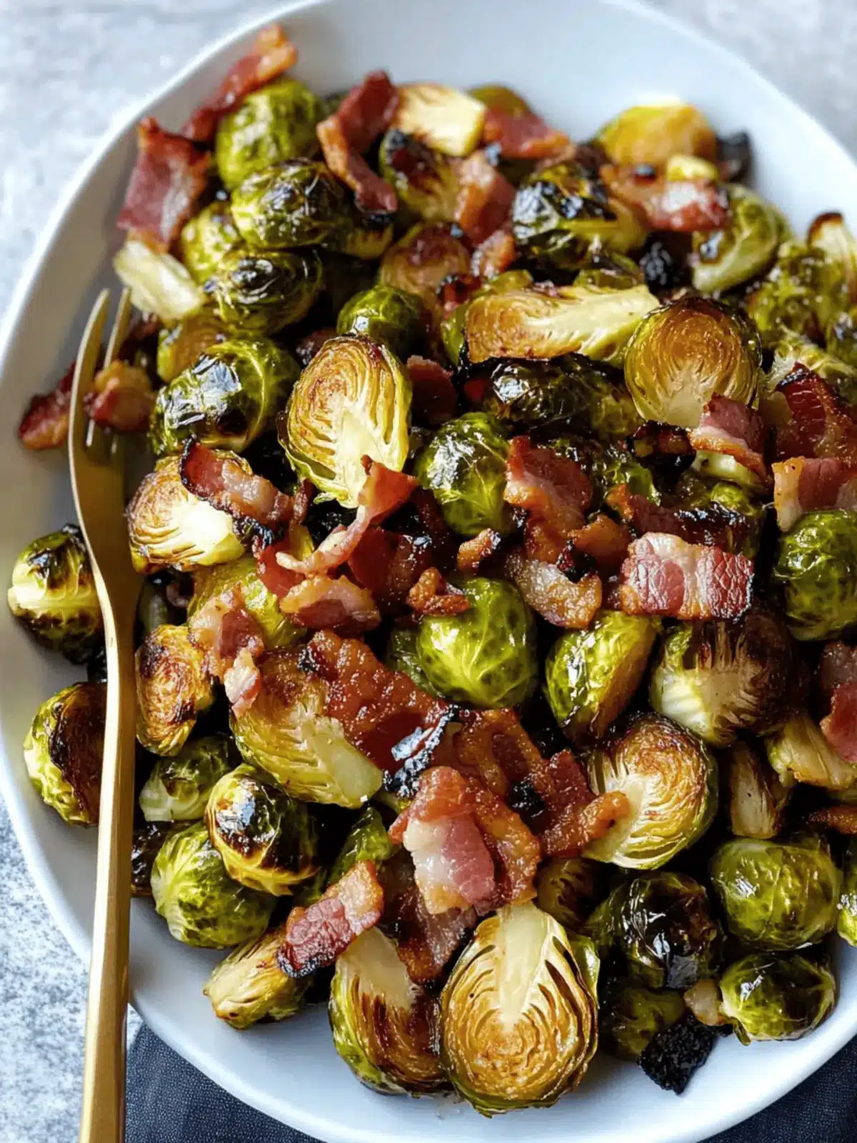 Savory Roasted Brussels Sprouts with Maple Syrup & Bacon Delight 2 Roasted Brussels Sprouts with Maple Syrup & Bacon