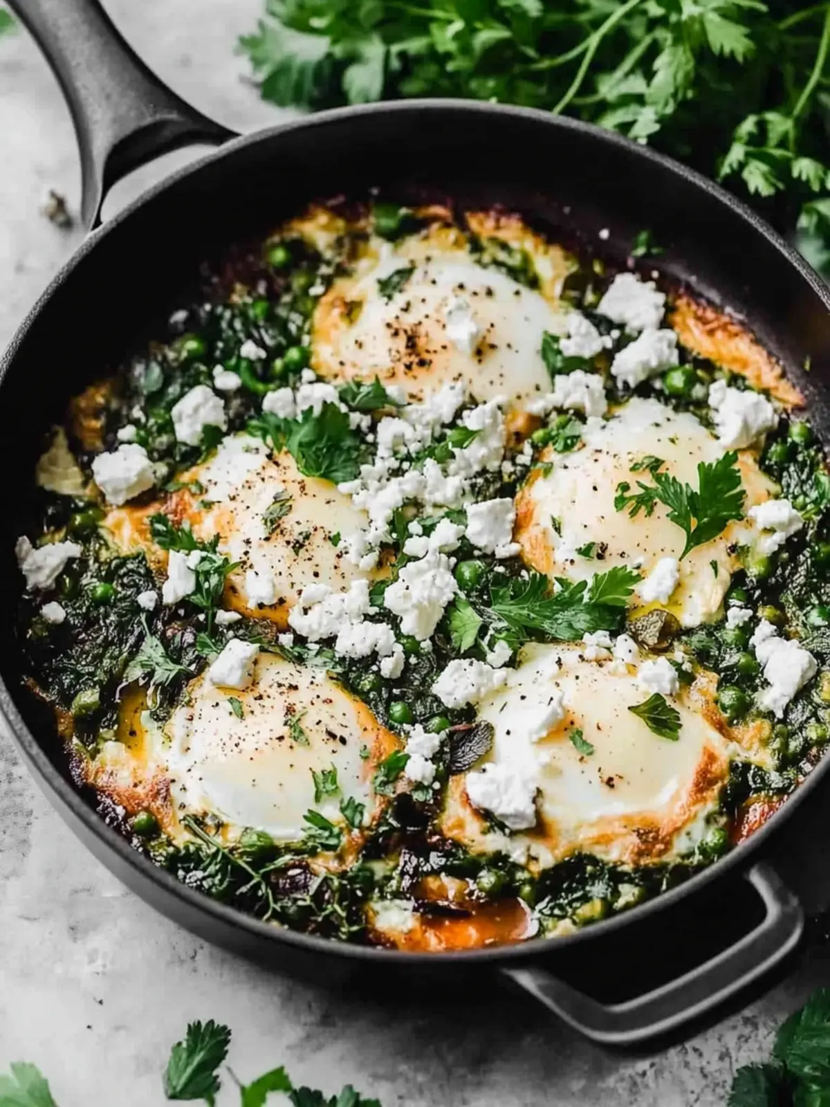 Stove Top Green Shakshuka with Feta - A Flavorful Twist 2 Stove Top Green Shakshuka with Feta