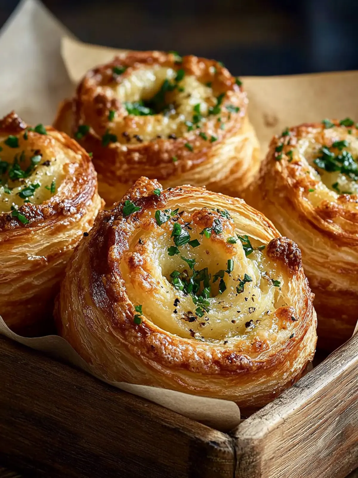 Cheesy Garlic Cruffin Bliss: A Flaky Twist on Comfort Food 3 Cheesy Garlic Cruffin