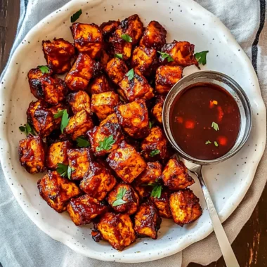 Savory Oven-Baked BBQ Tofu for Quick Flavorful Meals 9 Oven-Baked or Air Fryer BBQ Tofu