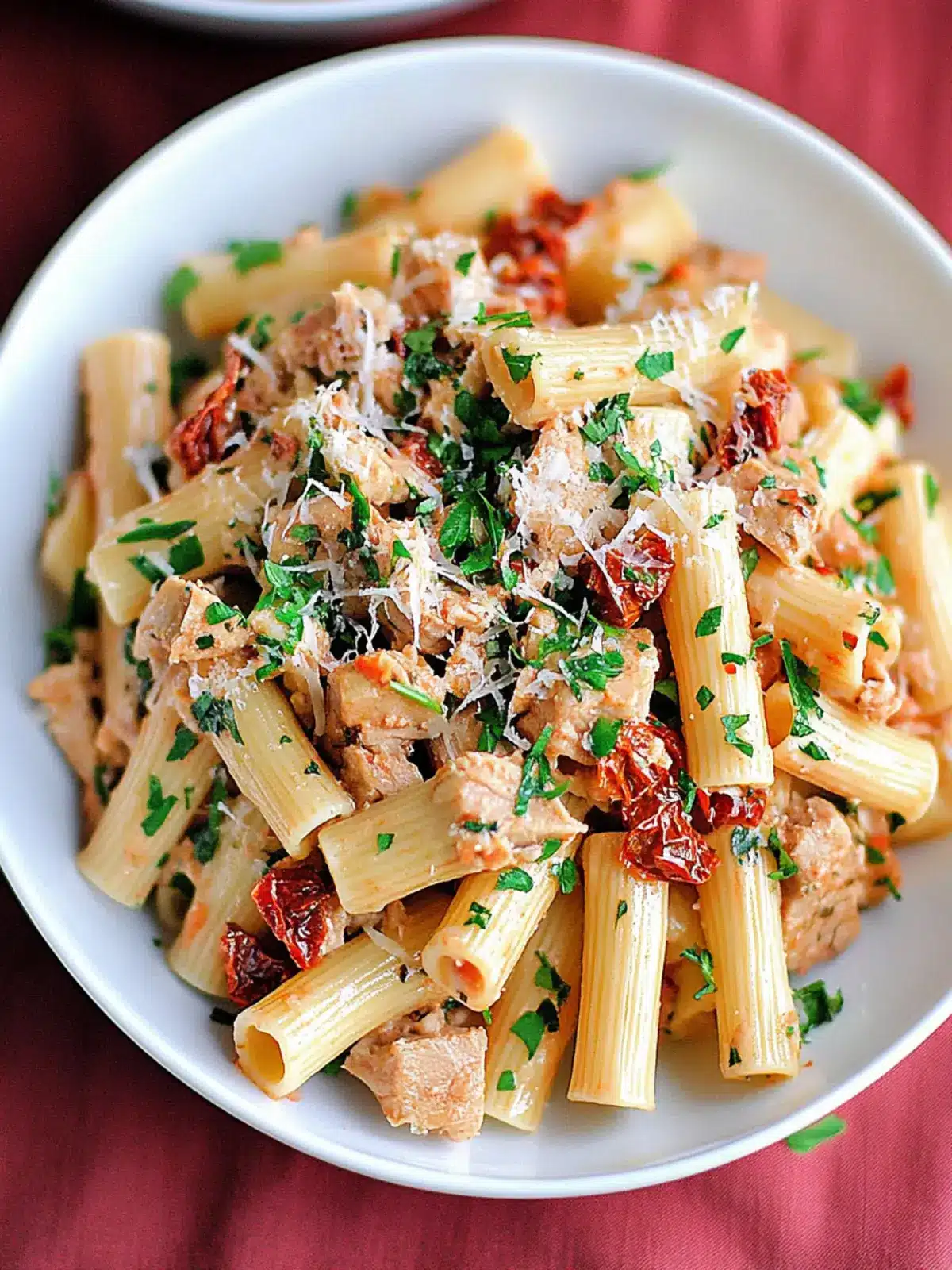 Delicious Tuna Rigatoni with Sun-Dried Tomatoes You’ll Love 3 Tuna Rigatoni with Sun-Dried Tomatoes