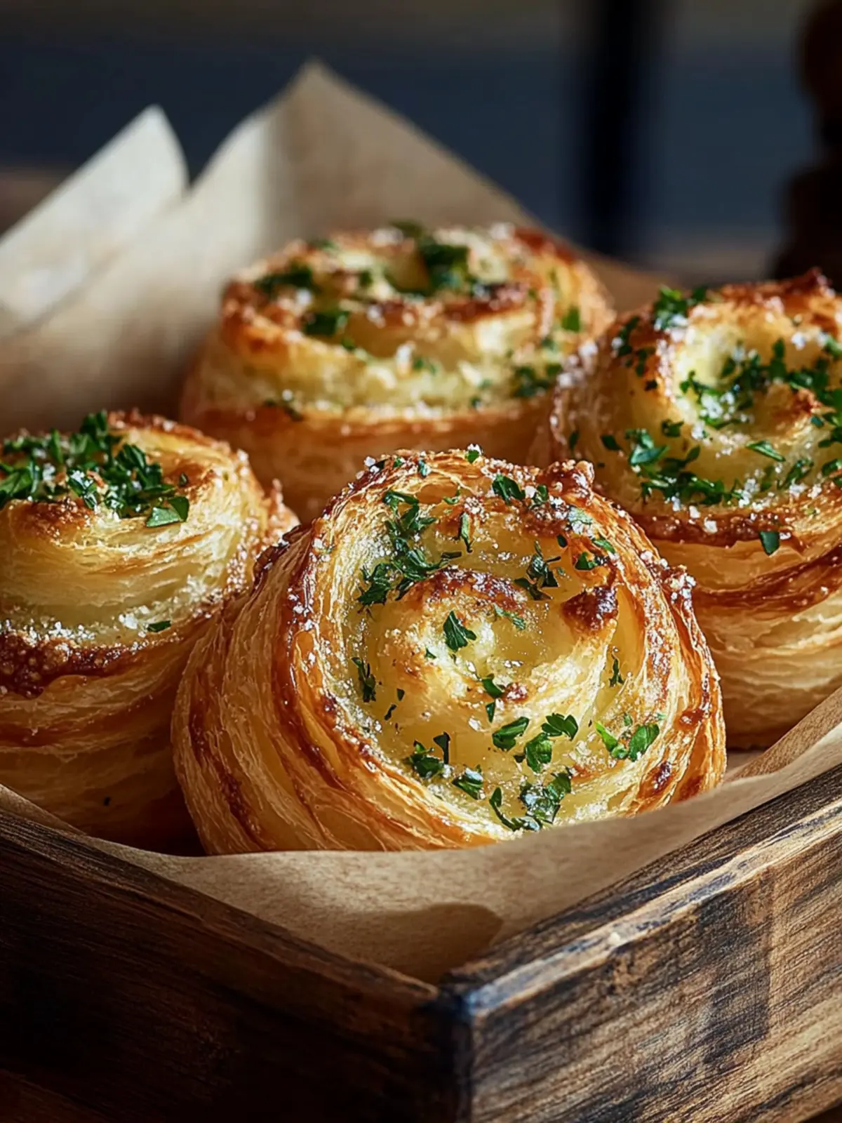 Cheesy Garlic Cruffin Bliss: A Flaky Twist on Comfort Food 5 Cheesy Garlic Cruffin