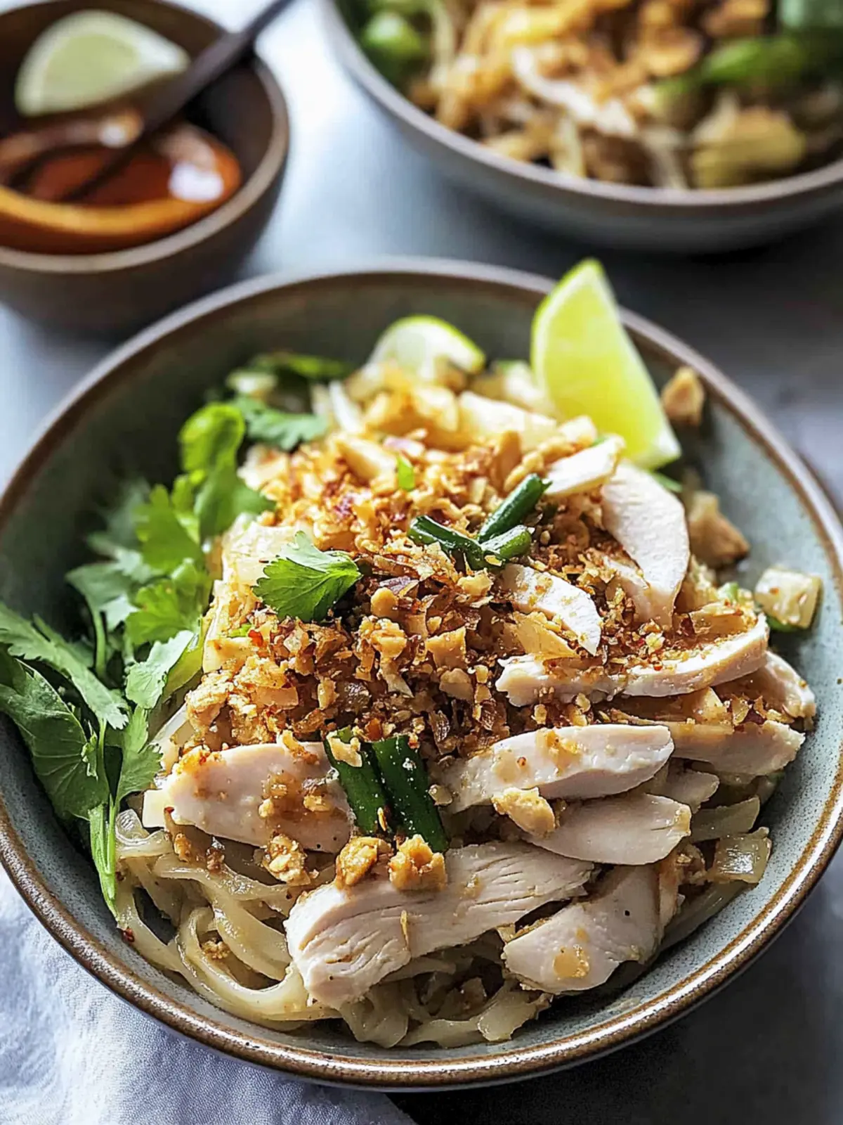 Savor Authentic Kuay Tiew Kua Gai Thai Noodles with Chicken 3 Kuay Tiew Kua Gai Thai Rice Noodles with Chicken