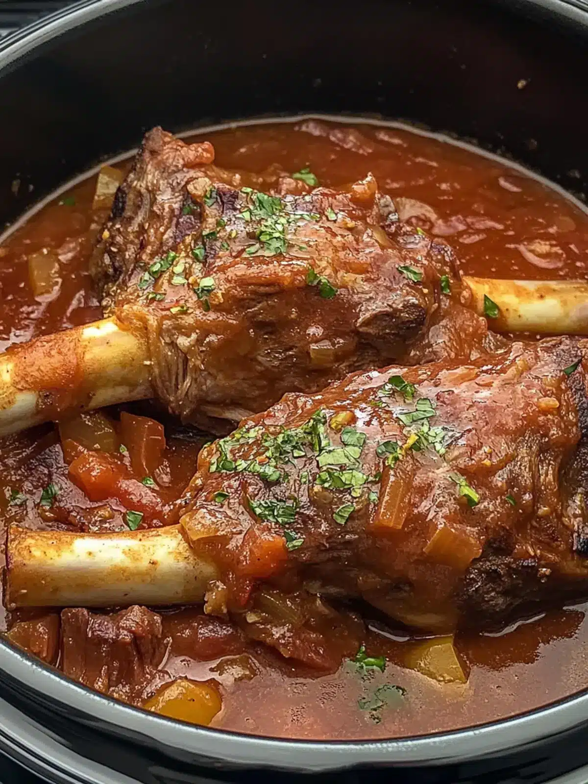Savory Slow Cooker Lamb Shanks with Comforting Veggies 5 Slow cooker lamb shanks