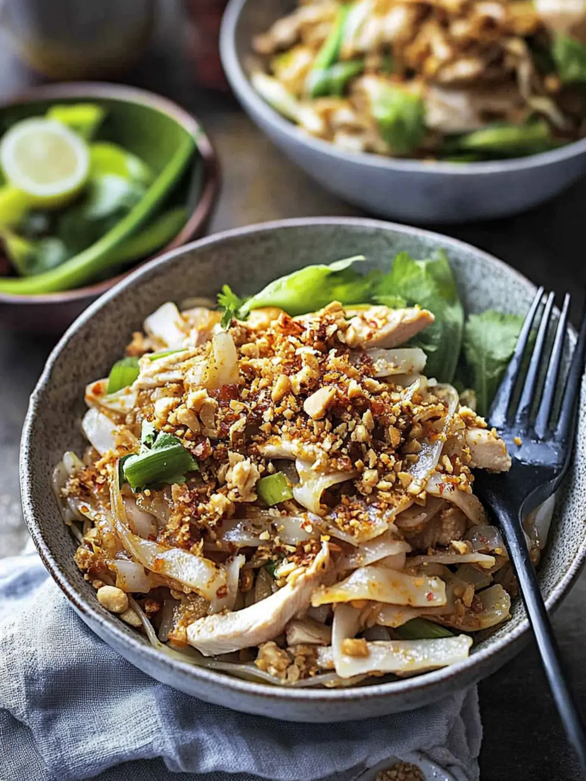 Savor Authentic Kuay Tiew Kua Gai Thai Noodles with Chicken 2 Kuay Tiew Kua Gai Thai Rice Noodles with Chicken