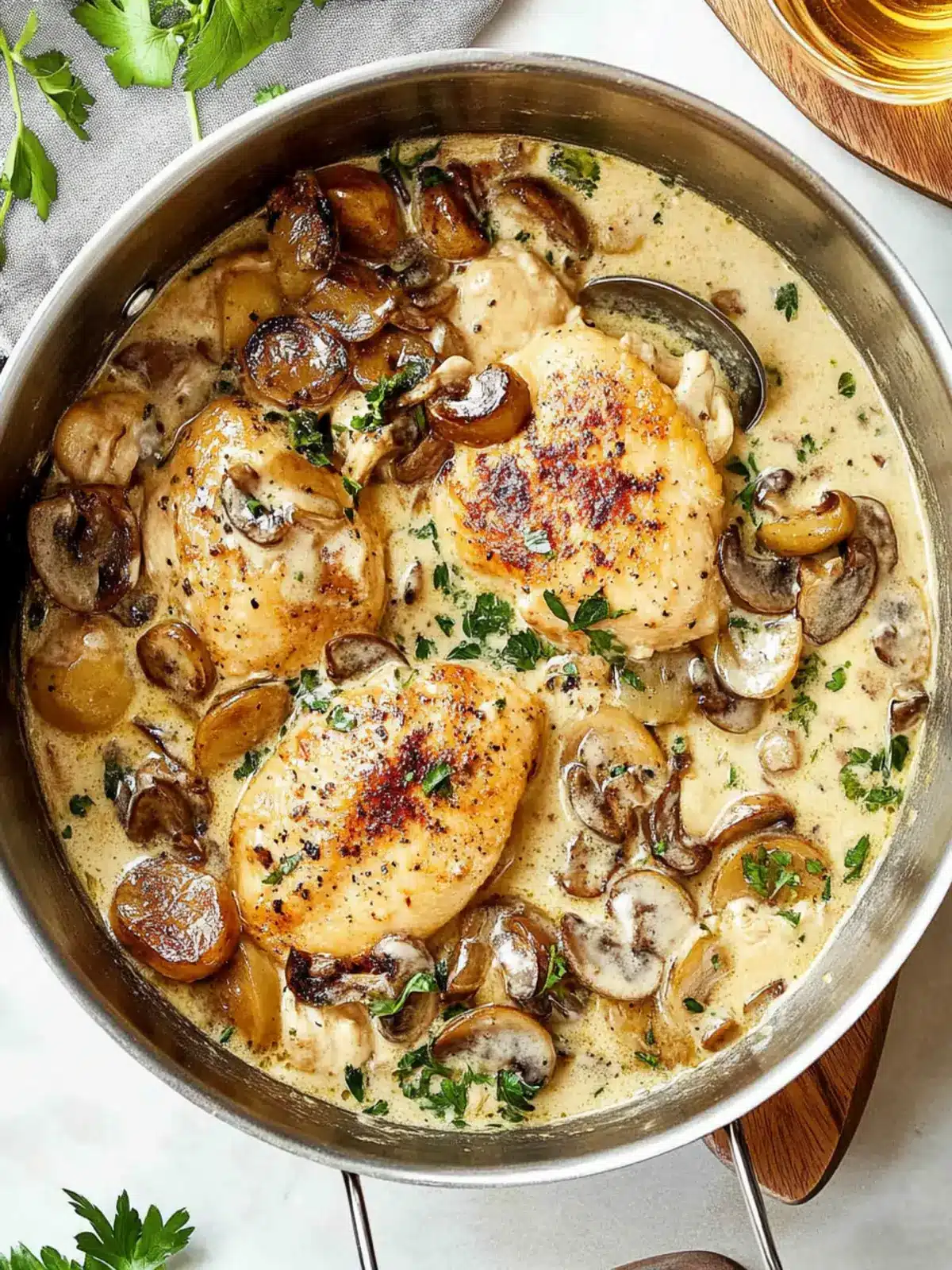 Creamy Champagne Chicken with Savory Mushroom Delight 5 Creamy Champagne Chicken