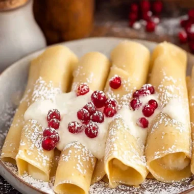 Delicious Eggnog Crepes with Heavenly Eggnog Sauce 9 Eggnog Crepes