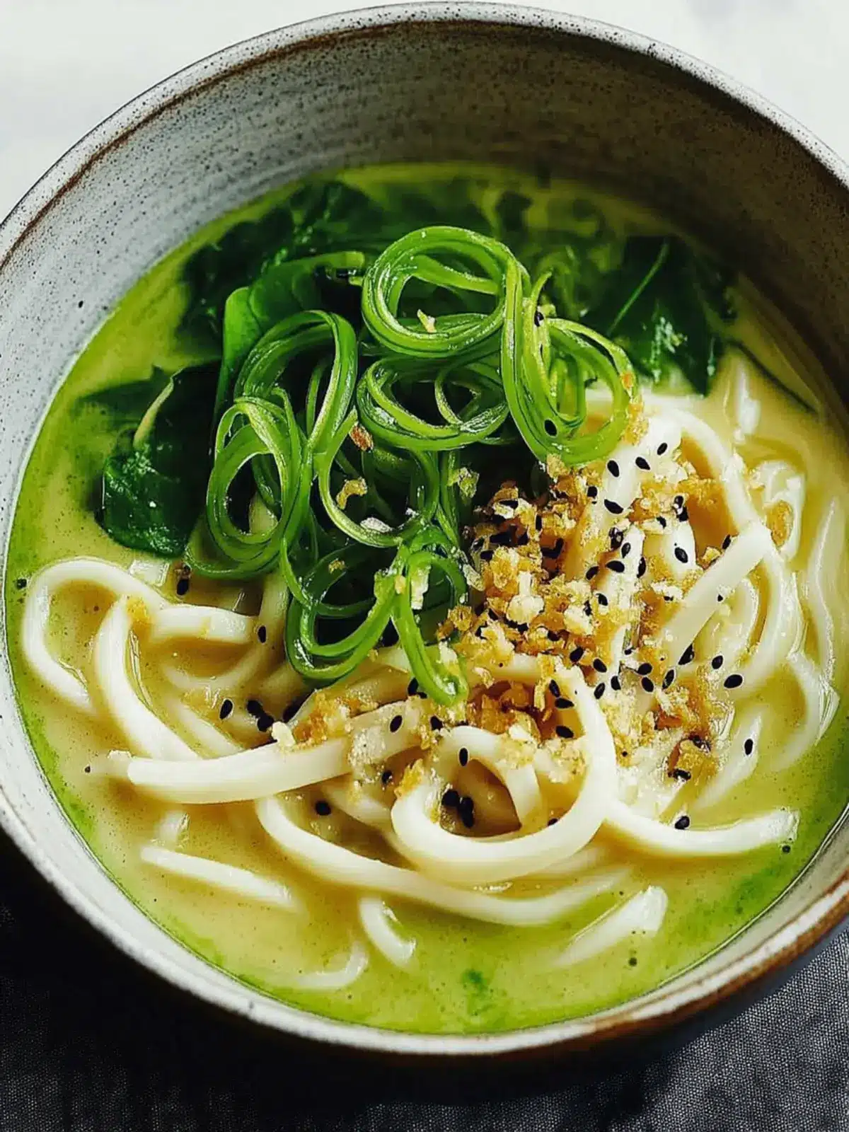 Creamy Spinach-Scallion Coconut Udon for Cozy Nights 5 Spinach-Scallion Coconut Udon