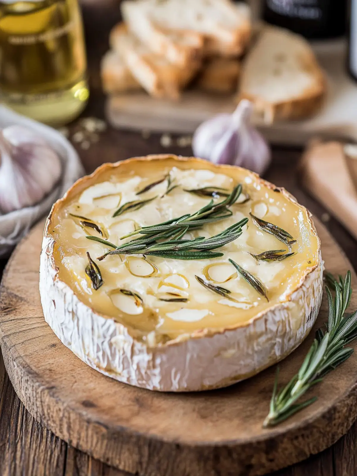 Irresistible Baked Camembert with Garlic and Rosemary Bliss 5 Baked Camembert with Garlic and Rosemary