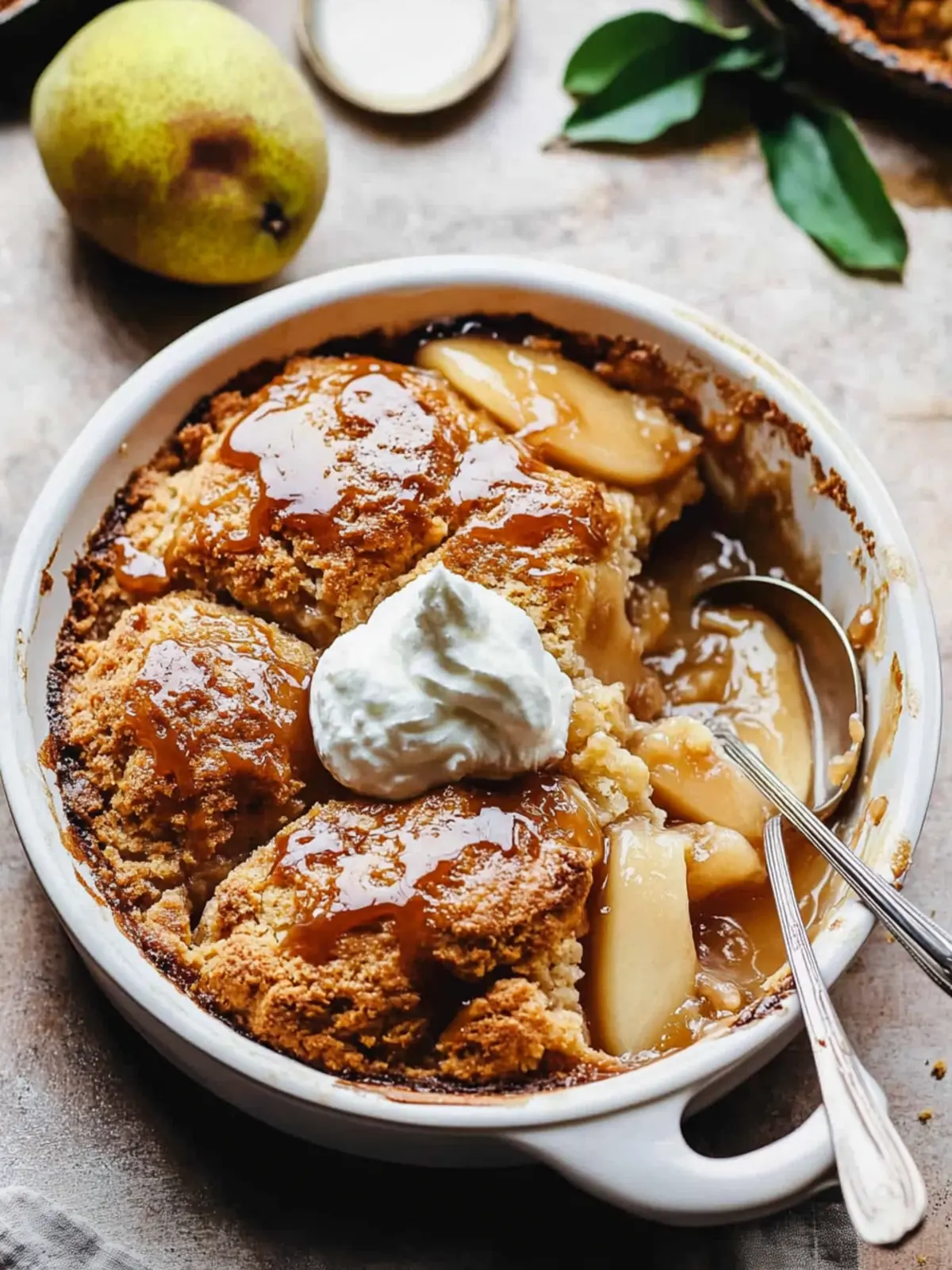 Irresistible Salted Caramel Pear Cobbler for Cozy Nights 3 Salted Caramel Pear Cobbler