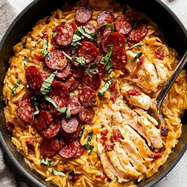 One Pot Chicken Risoni with Crispy Salami Bliss 10 One Pot Chicken Risoni with Crispy Salami (orzo)
