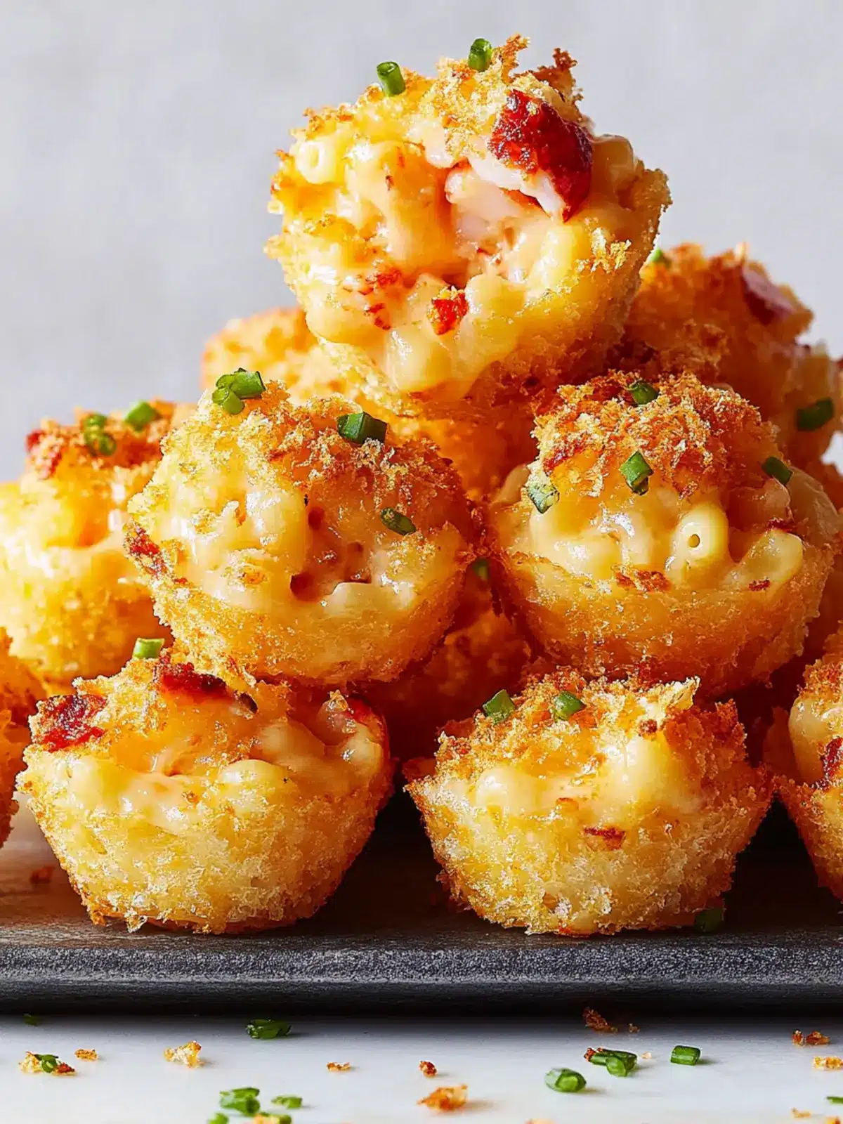 Lobster Mac & Cheese Bites: Gourmet Flavor in Every Bite 3 Lobster Mac & Cheese Bites