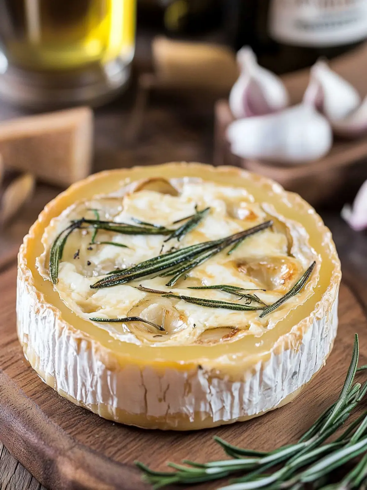 Irresistible Baked Camembert with Garlic and Rosemary Bliss 3 Baked Camembert with Garlic and Rosemary