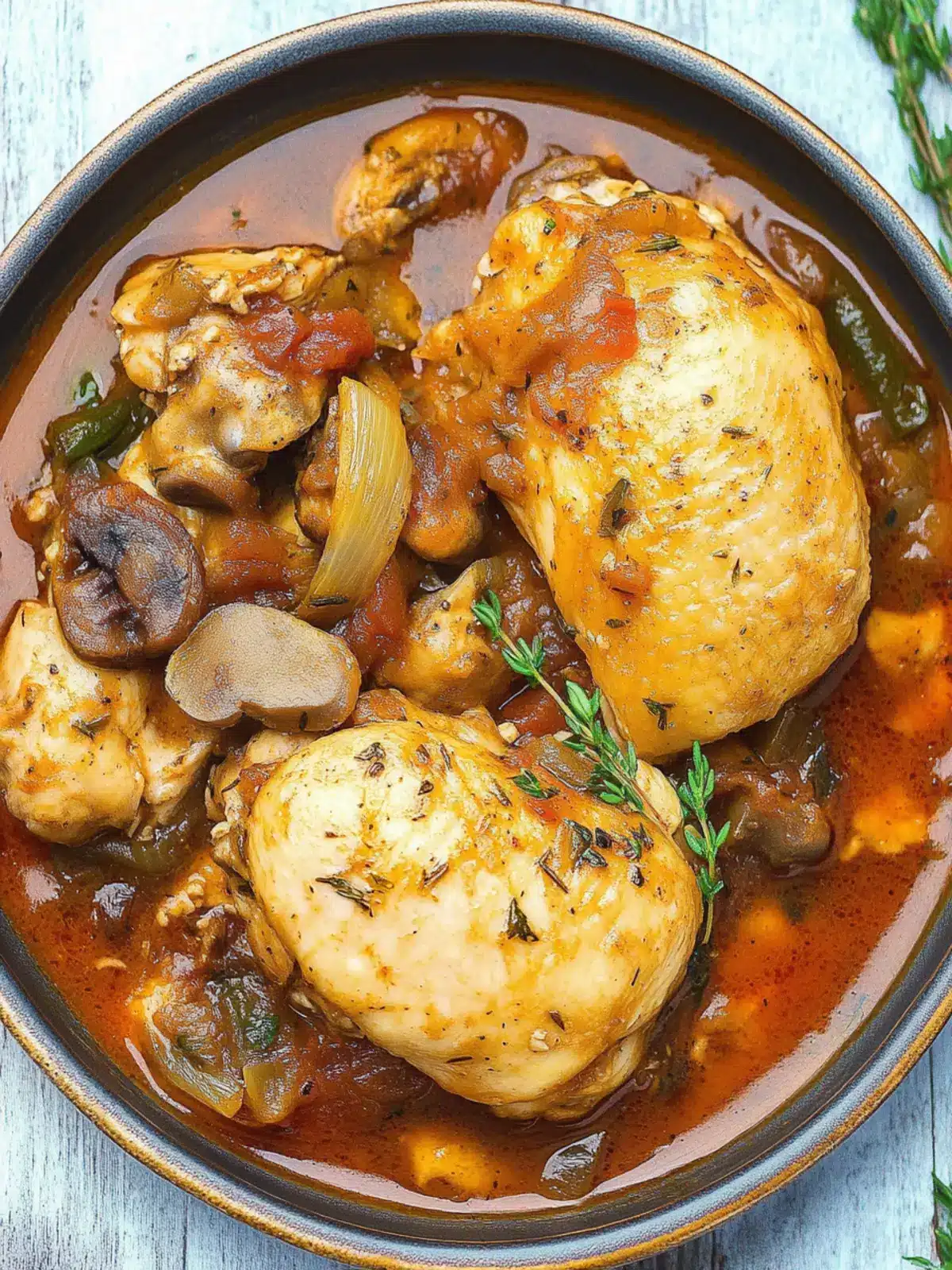 Savory Chicken Chasseur Perfect for Cozy Family Dinners 2 Chicken Chasseur (Hunter’s Chicken)