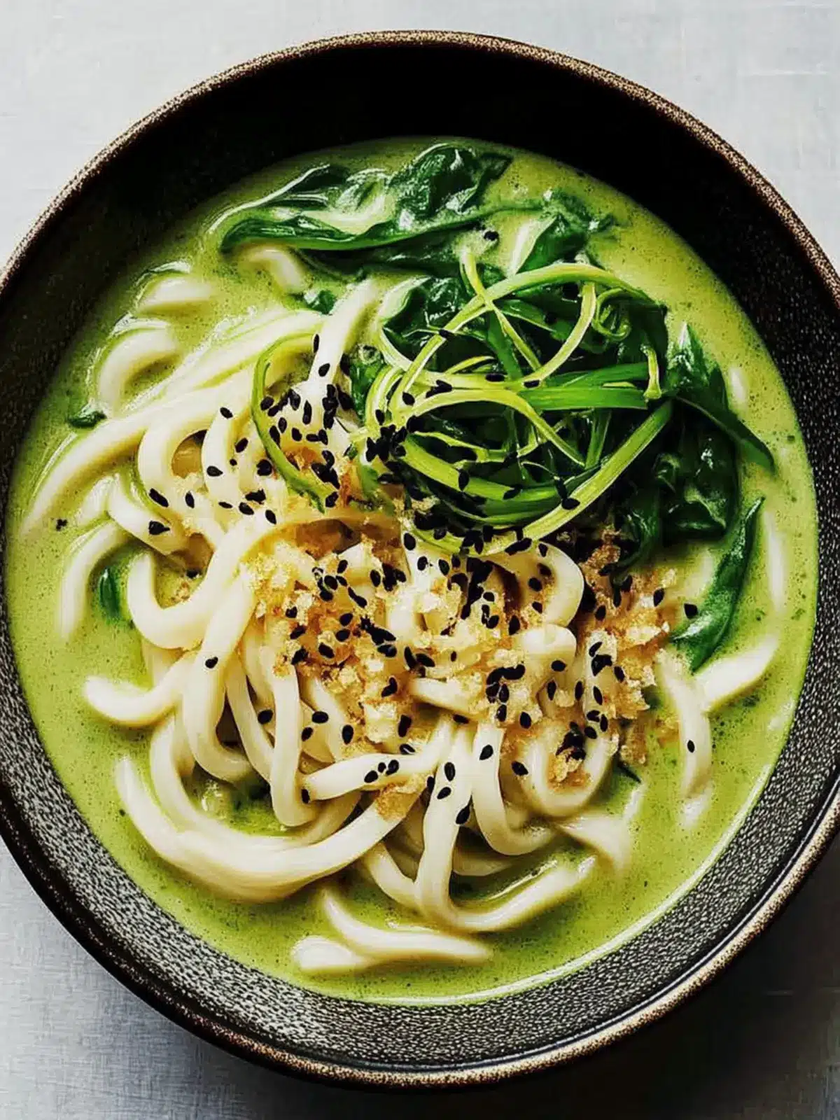 Creamy Spinach-Scallion Coconut Udon for Cozy Nights 3 Spinach-Scallion Coconut Udon