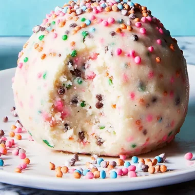 Confetti Cookie Dough Ball: A Fun Treat for Sweet Tooth Cravings 9 Confetti Cookie Dough Ball