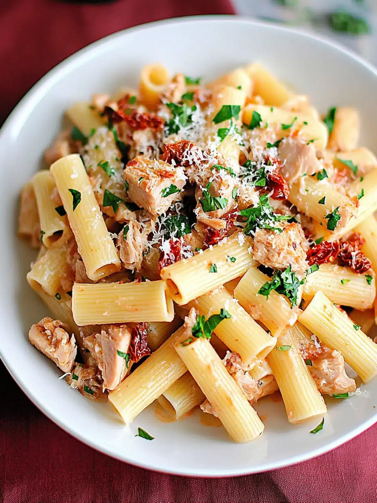 Delicious Tuna Rigatoni with Sun-Dried Tomatoes You’ll Love 5 Tuna Rigatoni with Sun-Dried Tomatoes