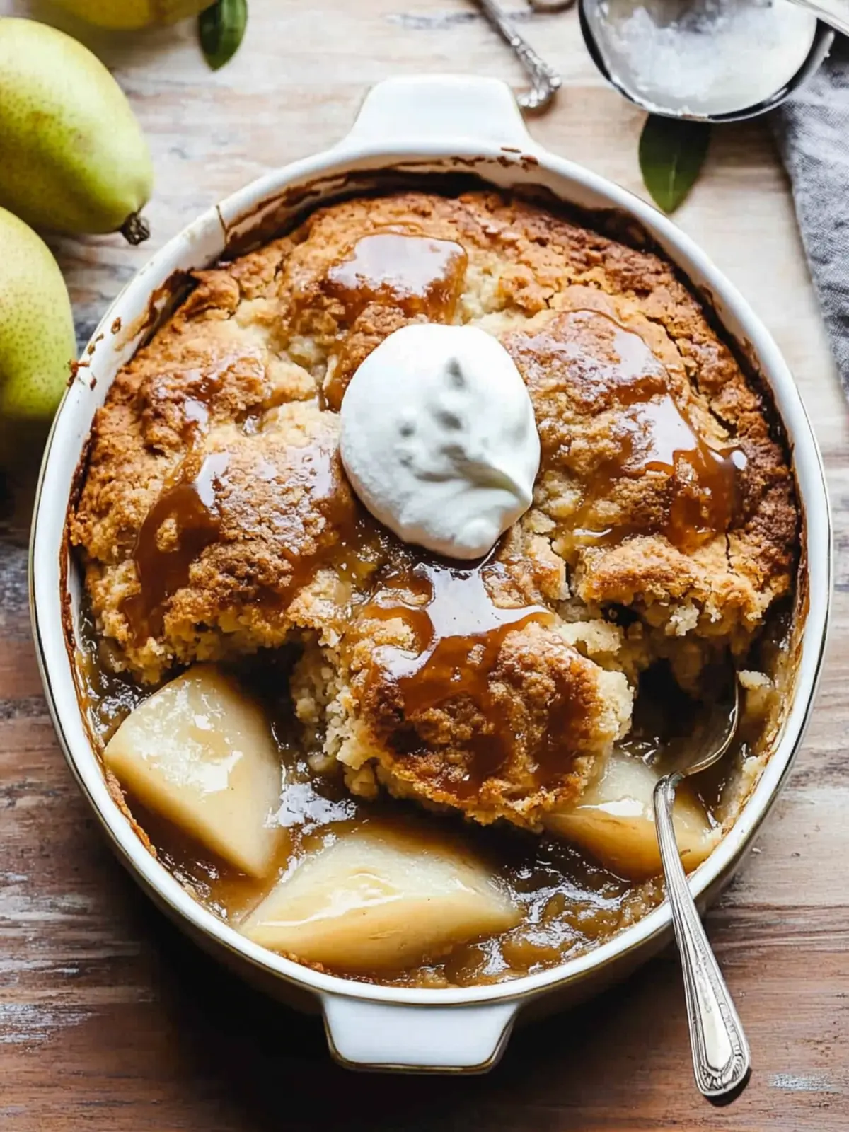 Irresistible Salted Caramel Pear Cobbler for Cozy Nights 4 Salted Caramel Pear Cobbler
