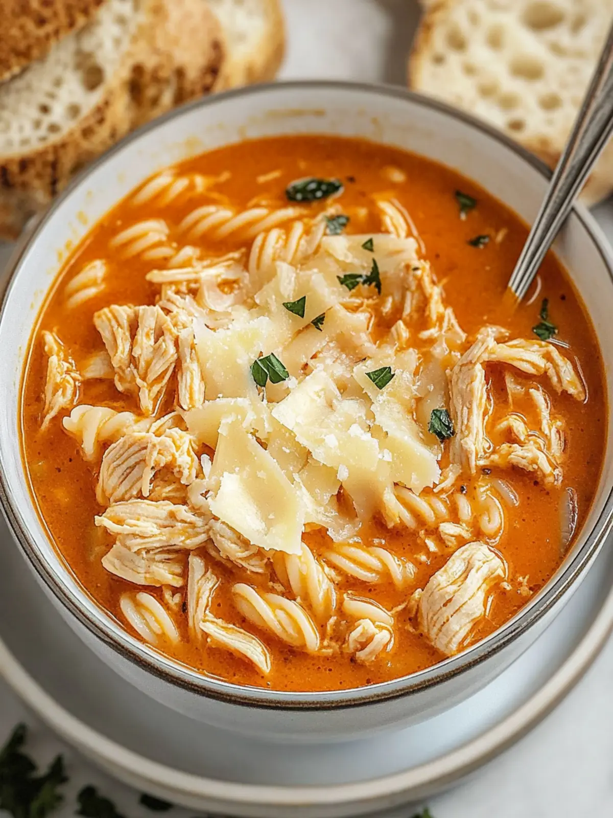 Creamy Crockpot Chicken Parmesan Soup for Cozy Nights 3 Crockpot Chicken Parmesan Soup