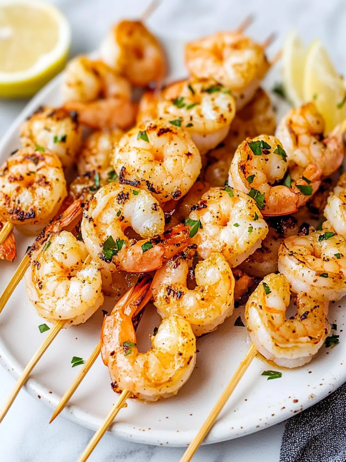 Zesty Garlic Shrimp Skewers Perfect for Your Next BBQ 4 Shrimp Skewers