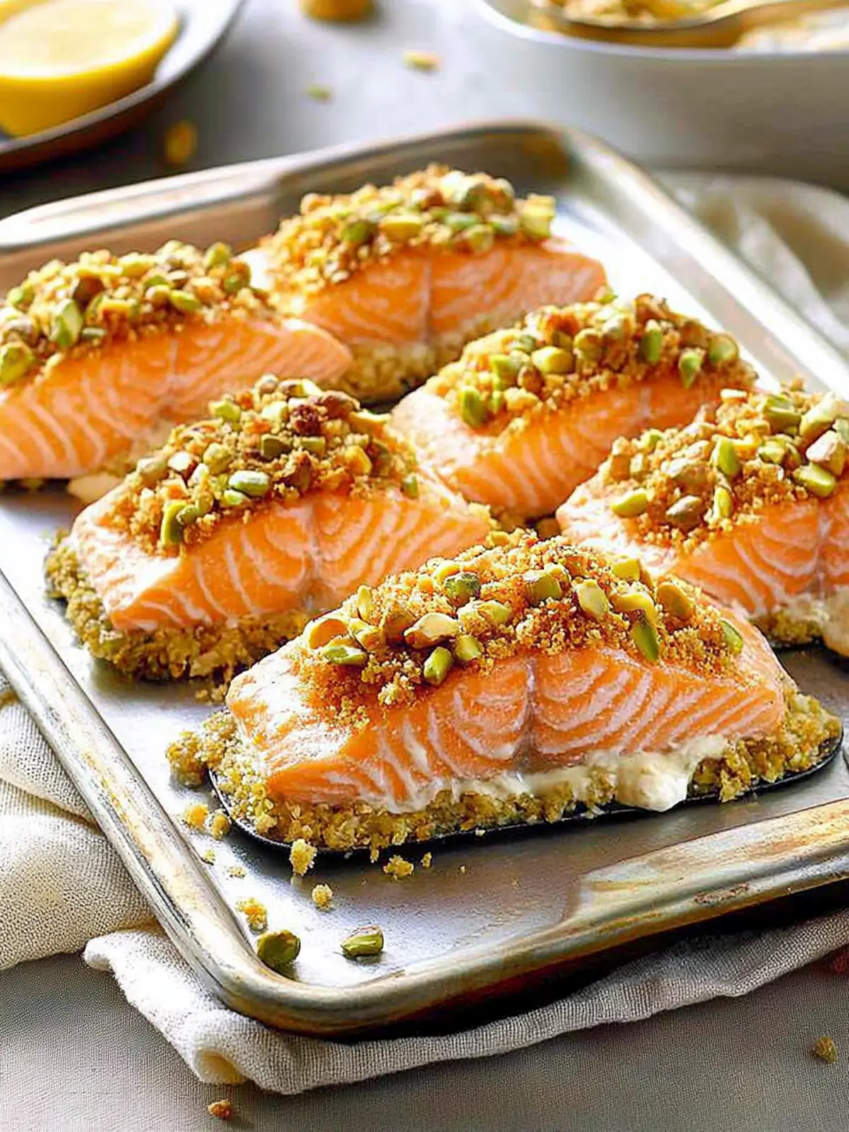 Salmon with Horseradish Pistachio Crust: A Flavor Explosion 3 Salmon with Horseradish Pistachio Crust