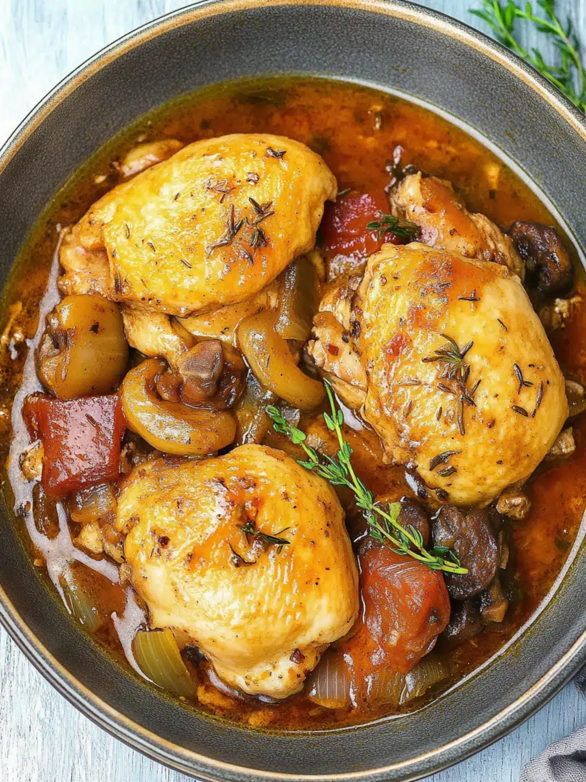 Savory Chicken Chasseur Perfect for Cozy Family Dinners 3 Chicken Chasseur (Hunter’s Chicken)