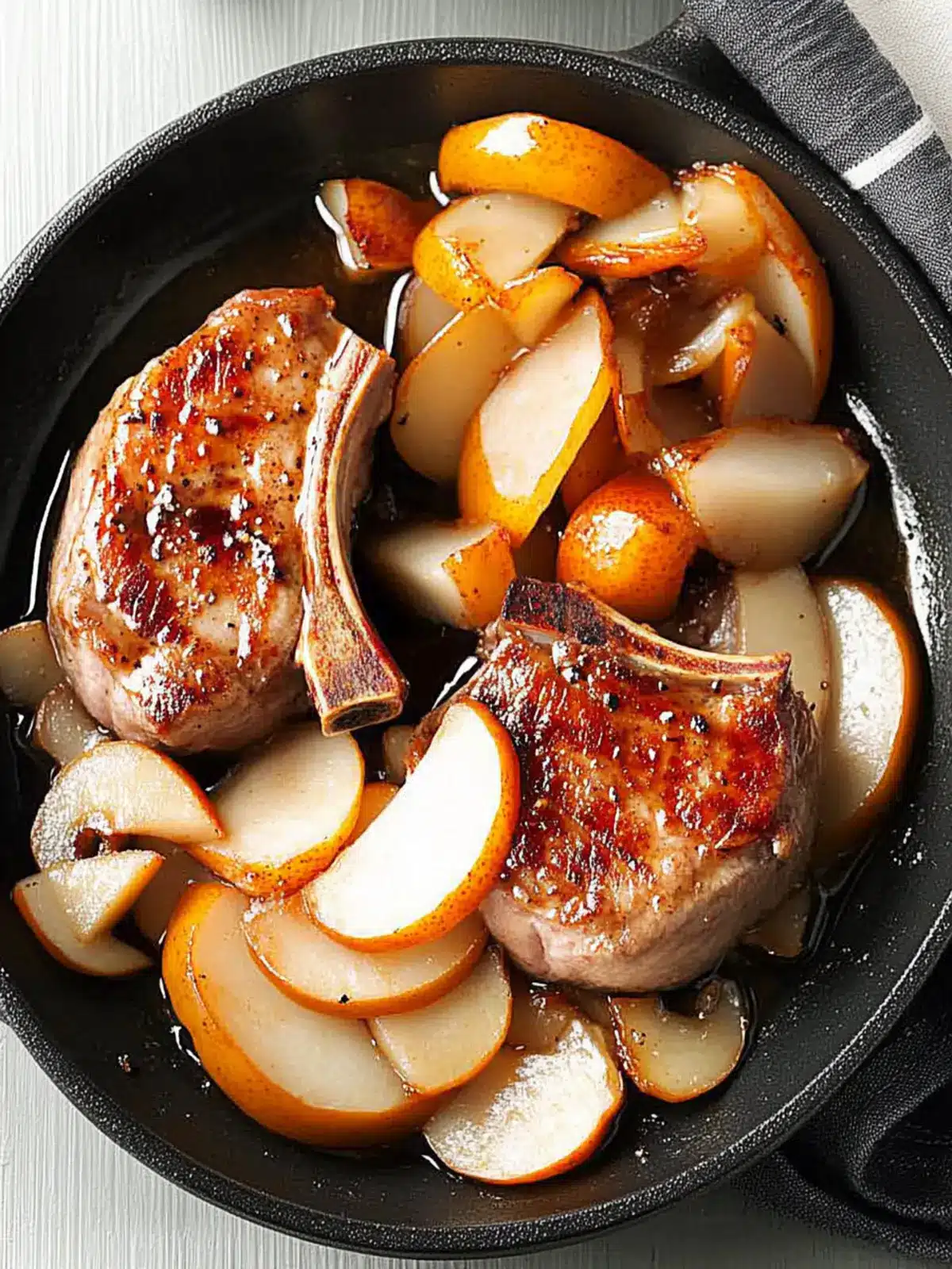 Glazed Smoked Chops with Pears for a Flavor-Packed Dinner 3 Glazed Smoked Chops with Pears