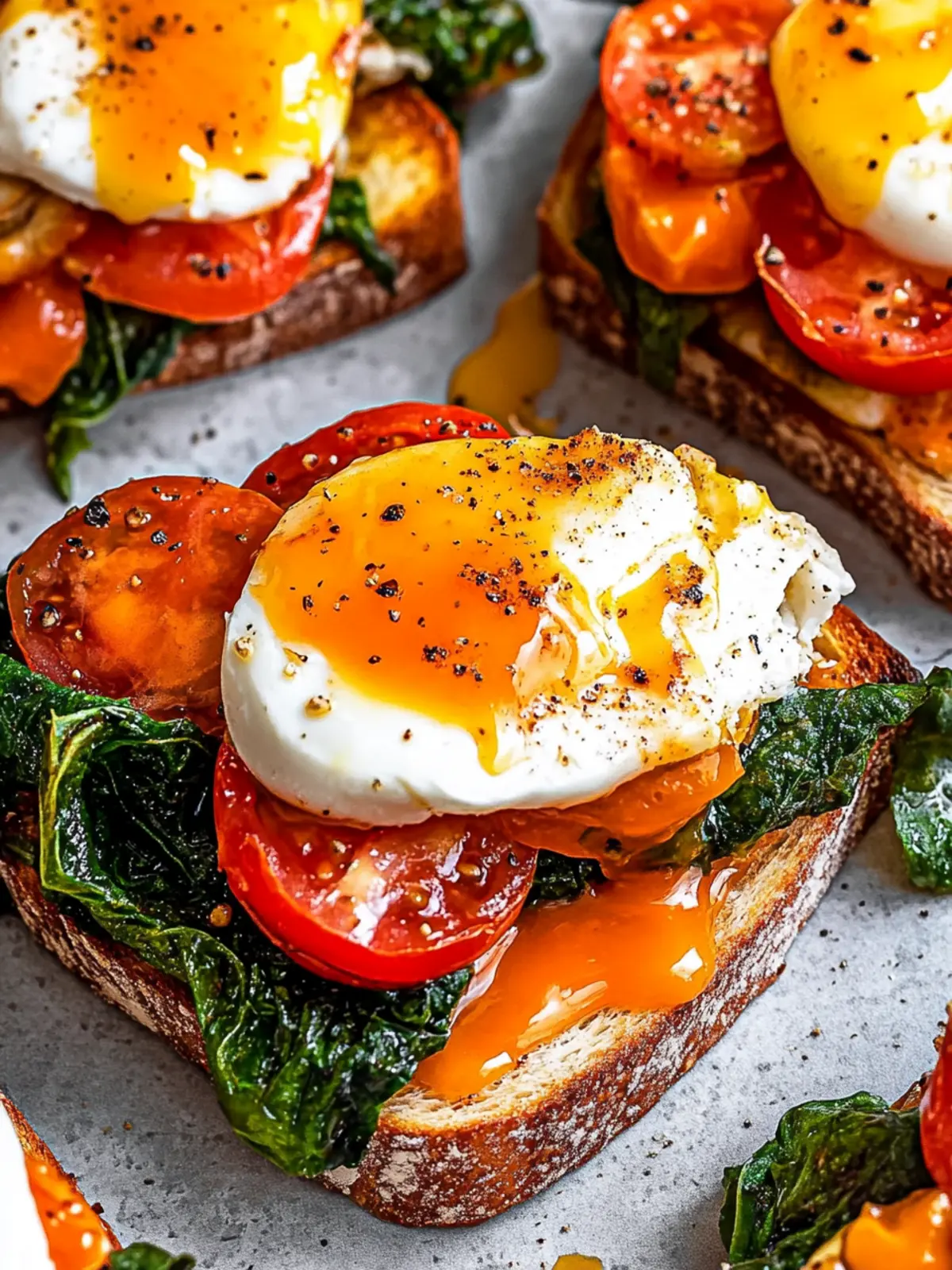 Mediterranean Breakfast Toast with Harissa and Poached Eggs 2 Mediterranean Breakfast Toast