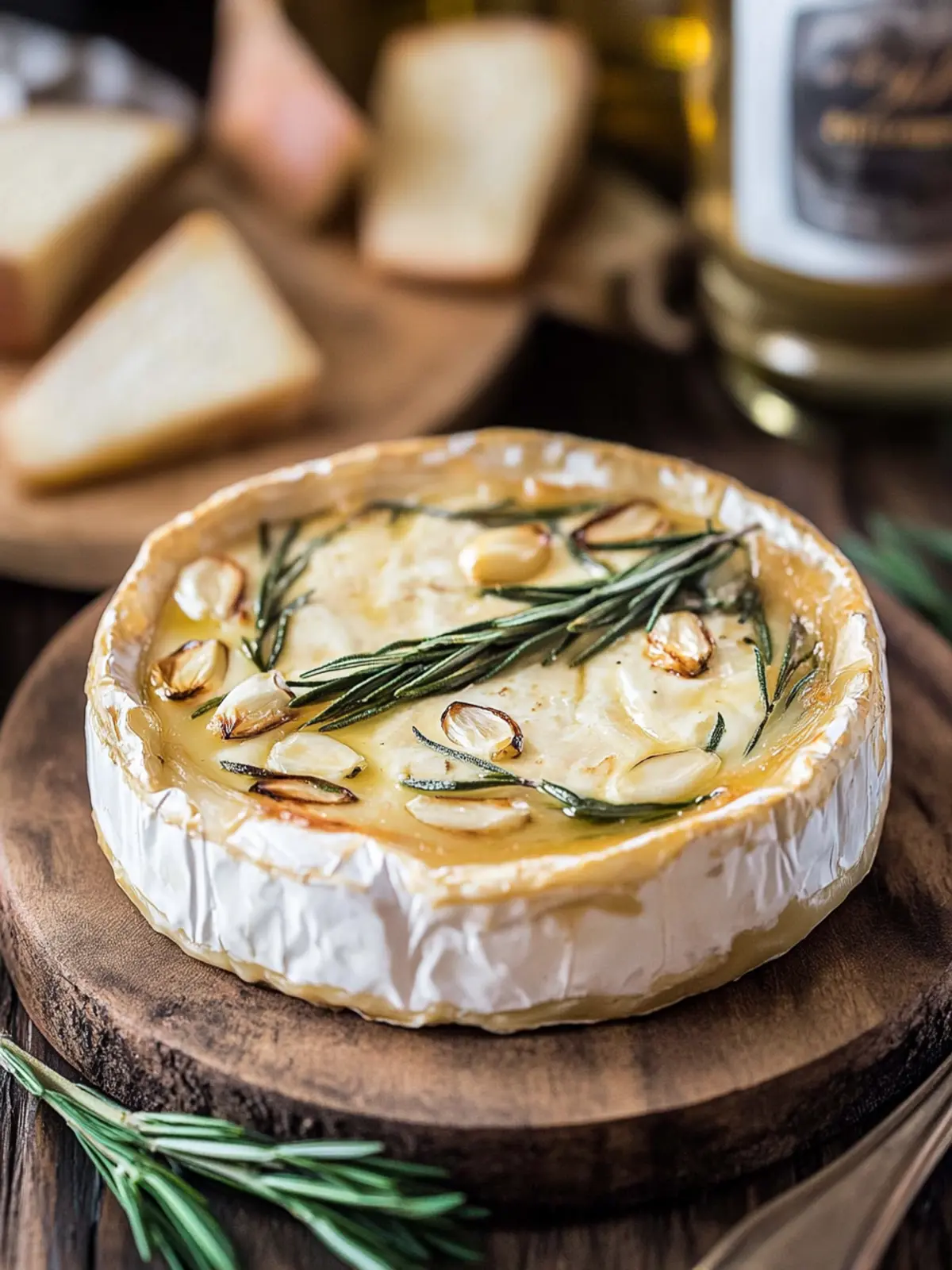 Irresistible Baked Camembert with Garlic and Rosemary Bliss 4 Baked Camembert with Garlic and Rosemary