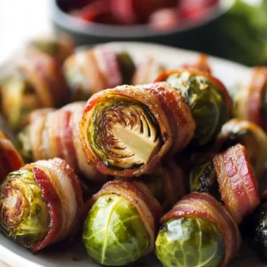 Bacon Wrapped Brussels Sprouts with Zesty Aioli Dip Delight 10 Bacon Wrapped Brussels Sprouts