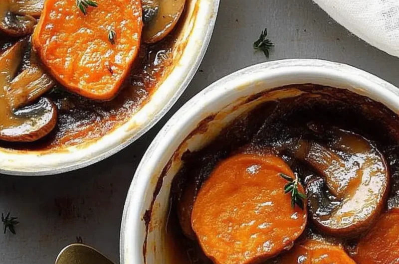 Mushroom and Sweet Potato Potpie
