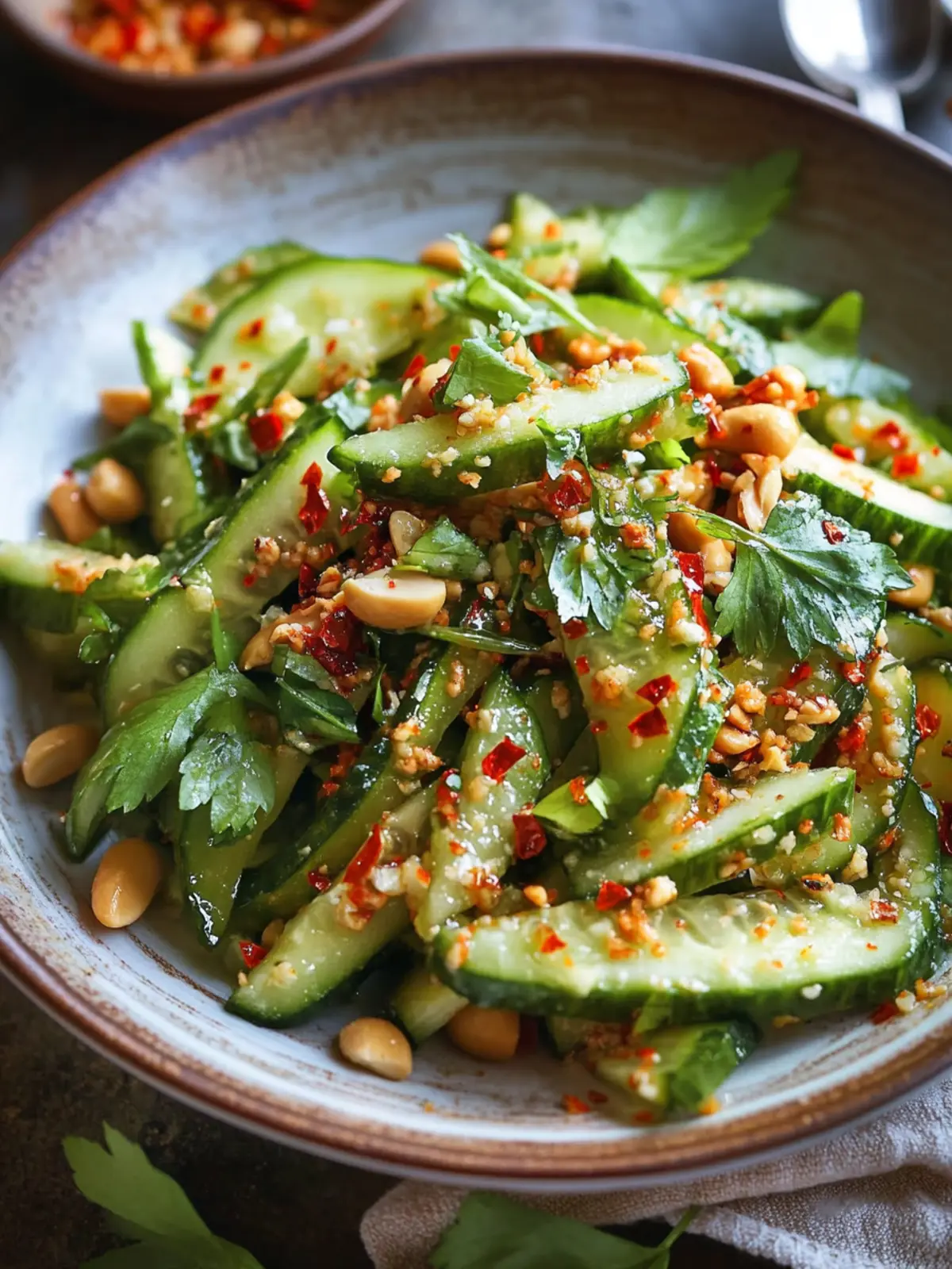 Peanut & Chili Oil Cucumber Salad for a Flavorful Refresh 2 Peanut & Chili Oil Cucumber Salad