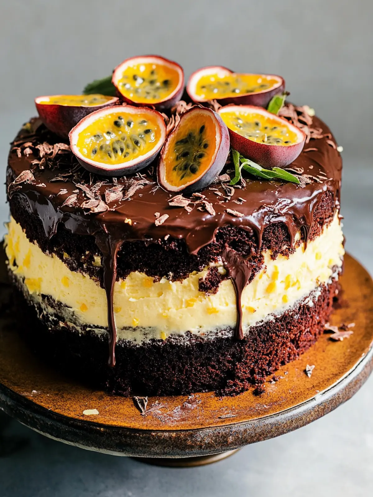 Chocolate & Passionfruit Layer Cake – A Dessert to Impress 3 Chocolate & Passionfruit Layer Cake