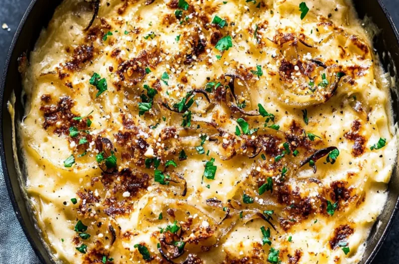 French Onion Skillet Lasagna