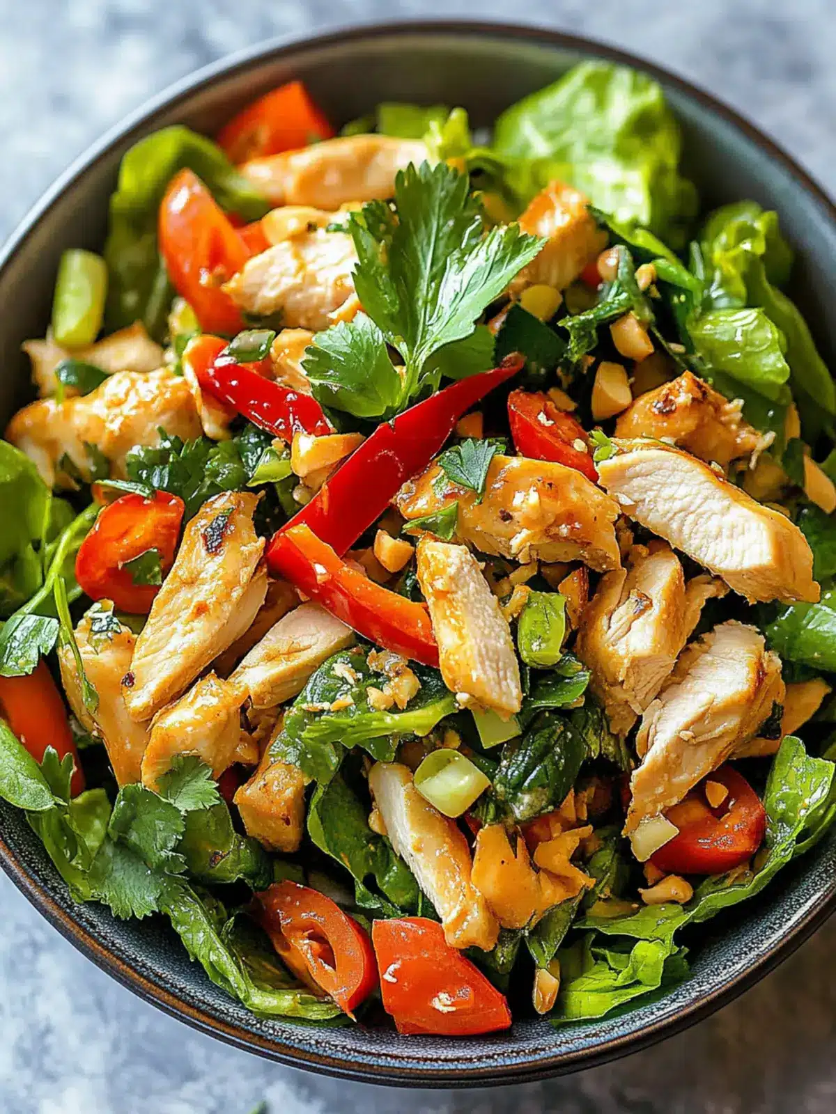 Thai Chicken Salad: A Quick and Zesty Dinner Delight 3 Thai Chicken Salad