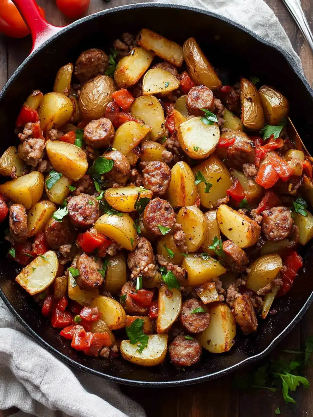 Fried Potatoes and Sausage Skillet: The Ultimate Comfort Dish 2 Fried Potatoes and Sausage Skillet