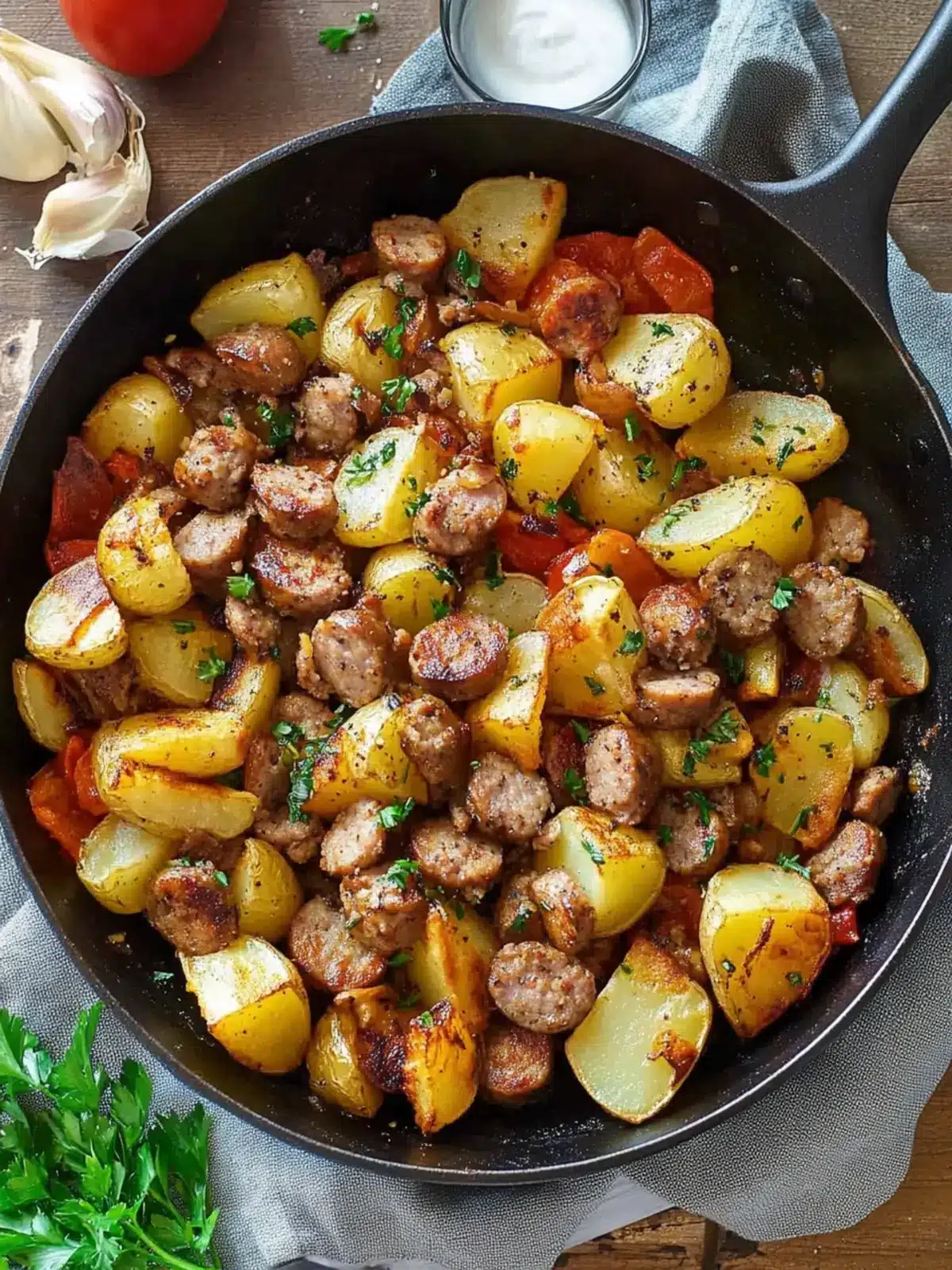 Fried Potatoes and Sausage Skillet: The Ultimate Comfort Dish 4 Fried Potatoes and Sausage Skillet