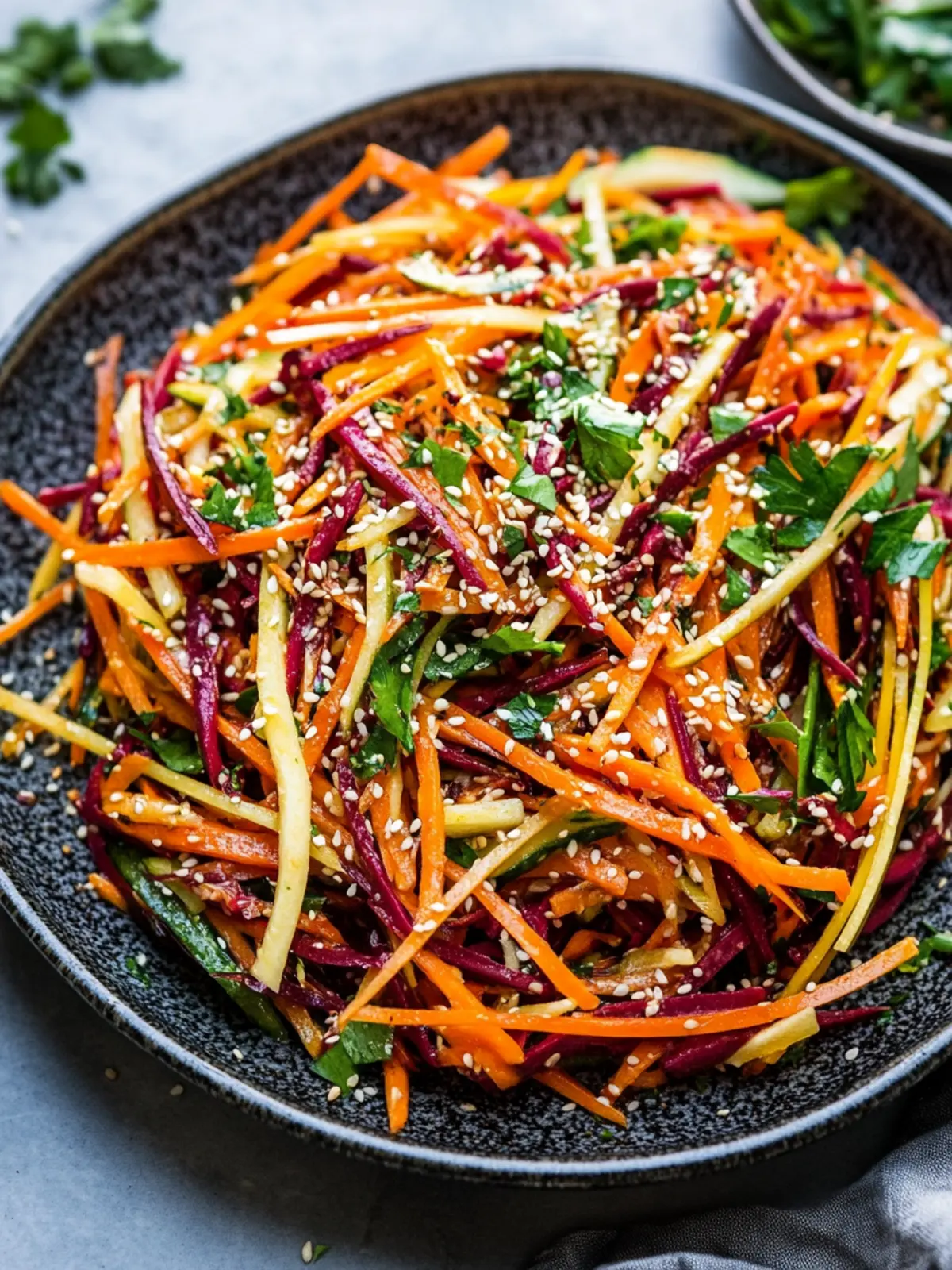 Shaved Rainbow Carrot Sesame Salad: A Fresh Flavor Fiesta 4 Shaved Rainbow Carrot Sesame Salad