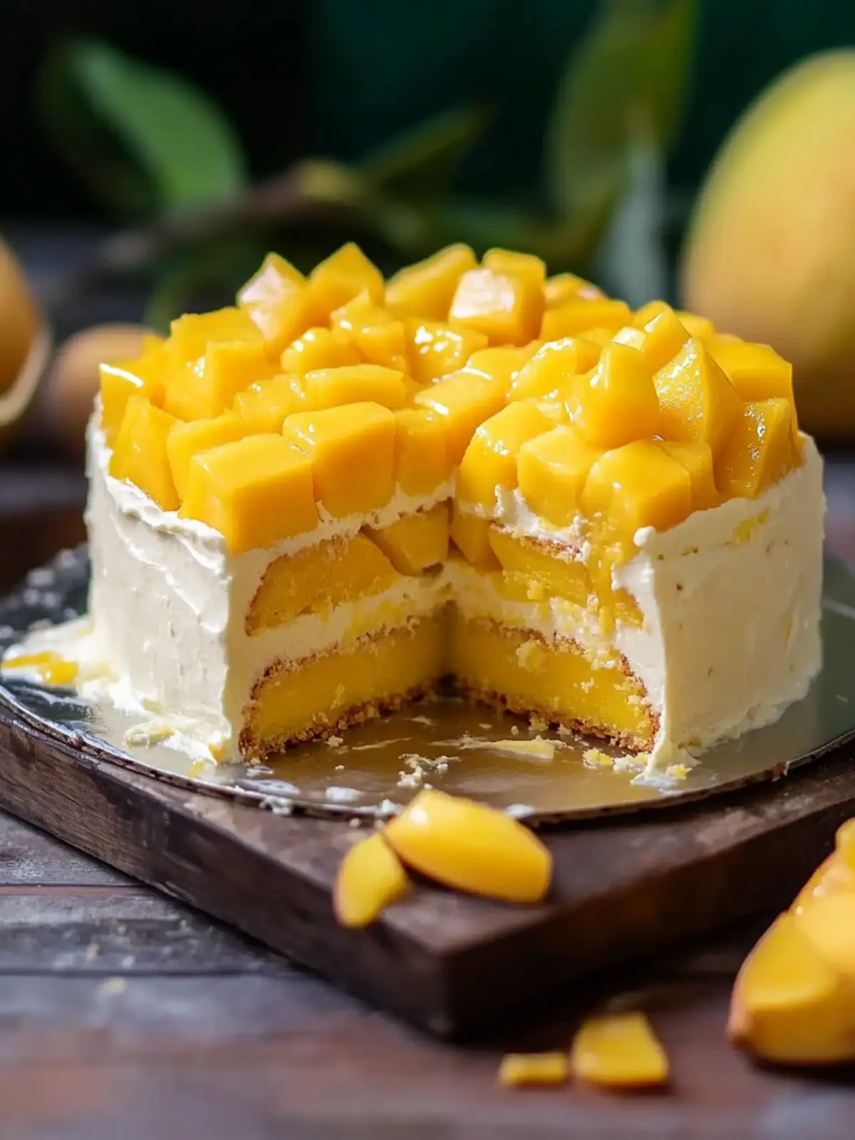 Irresistible Tasty Mango Milk Cake for Tropical Bliss 3 Tasty Mango Milk Cake