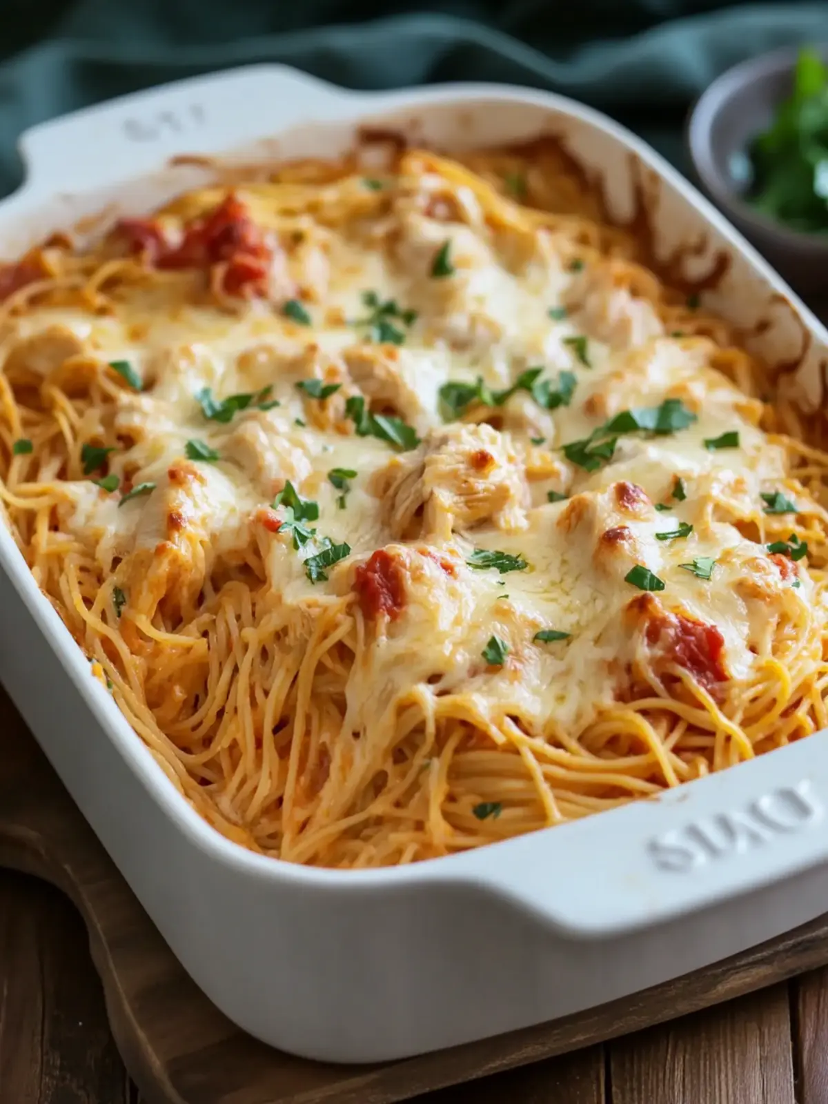 Cheesy Chicken Spaghetti Casserole: Comfort Food Bliss 3 Cheesy Chicken Spaghetti Casserole