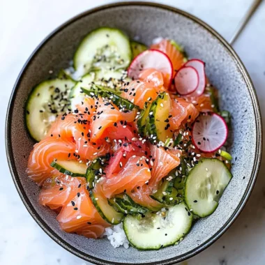 Miso Soy Salmon Sashimi Bowl in Just 15 Minutes! 10 Miso Soy Salmon Sashimi Bowl