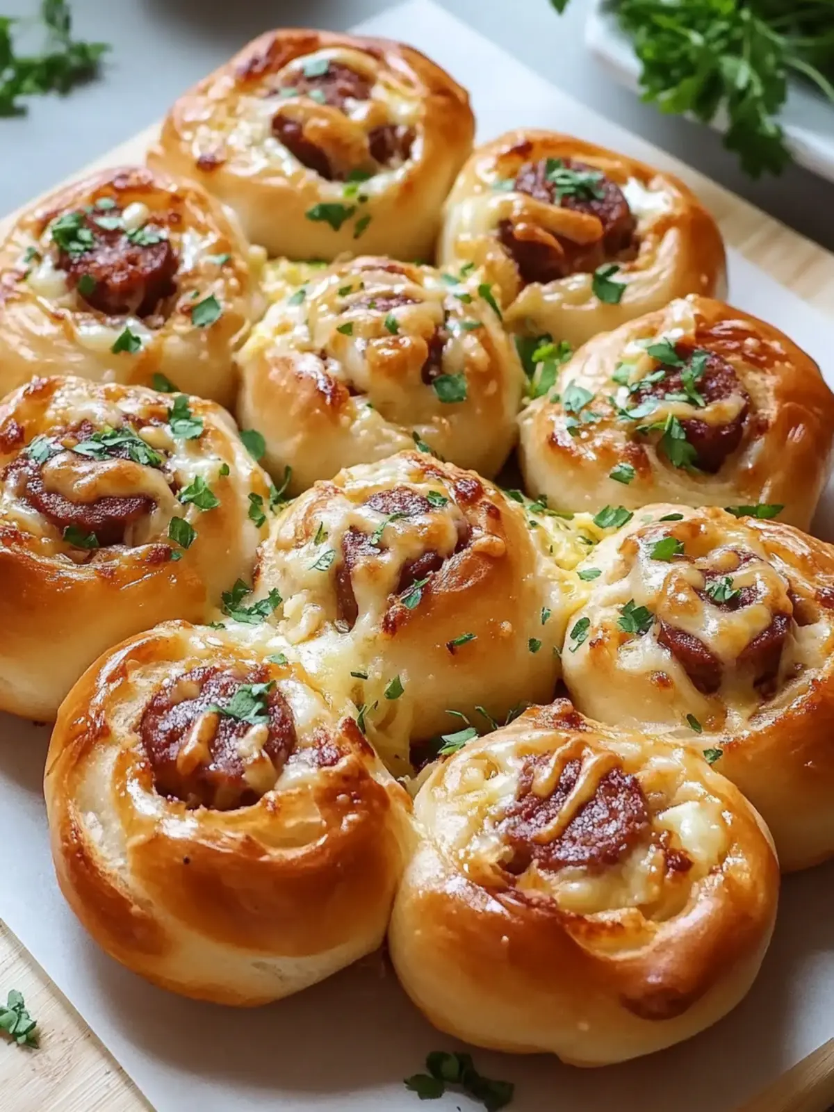 Flower Buns with Cheese and Sausage You'll Love to Make Today 5 Flower Buns with Cheese and Sausage