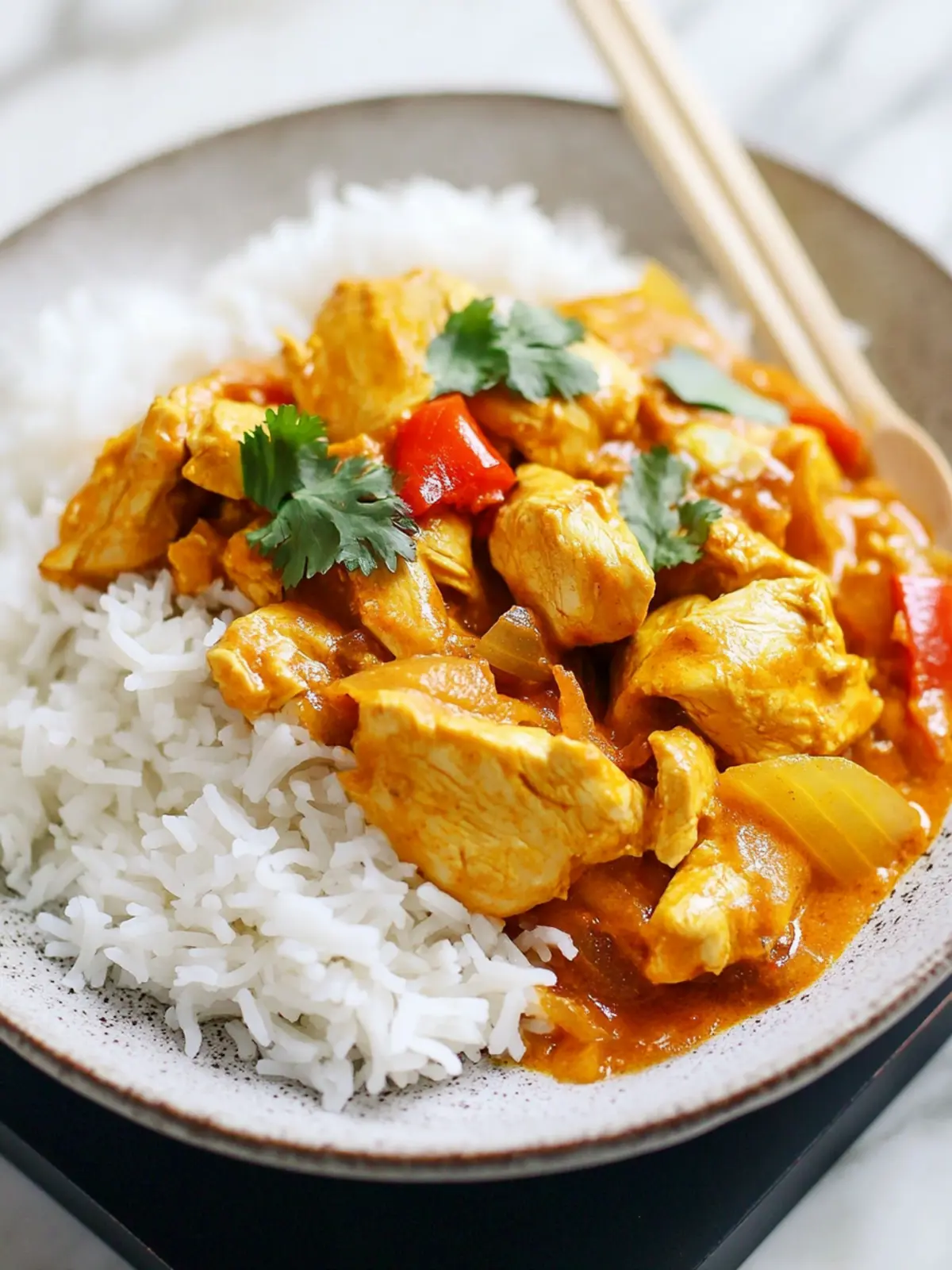 Quick & Easy 15-Minute Chicken Curry, Takeout-Style Delight 3 15-Minute Chicken Curry, Takeout-Style